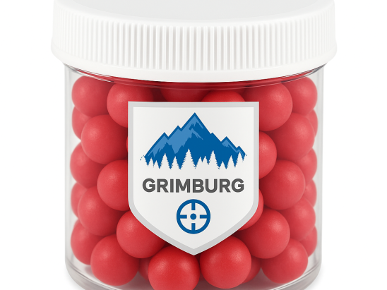 Grimburg Fireballs 15% PAVA - 5% CS - 6 Gram Irritant Projectiles 68 Caliber