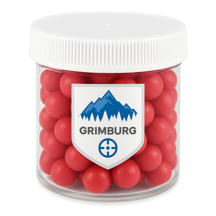 Grimburg Fireballs 15% PAVA - 5% CS - 6 Gram Irritant Projectiles 68 Caliber
